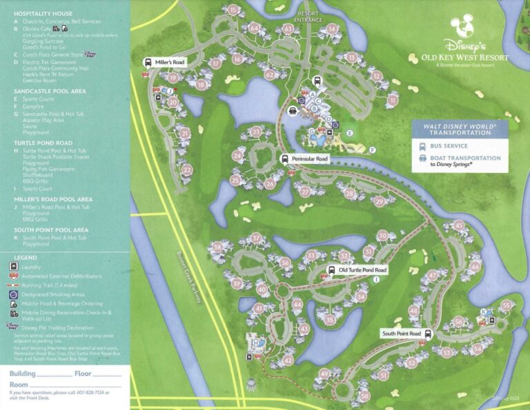 Disney’s Old Key West Resort Map (Free PDF Download)