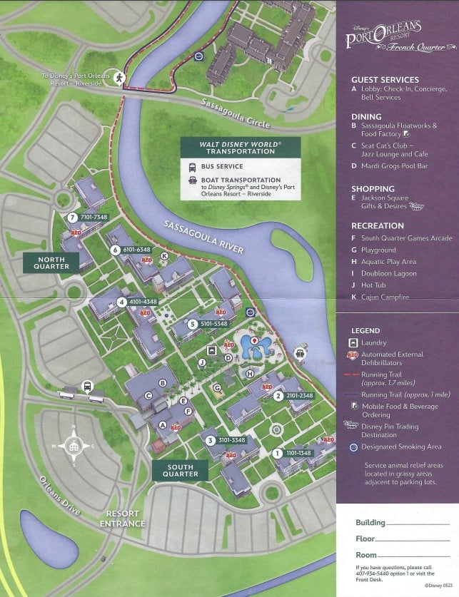 Port Orleans French Quarter Resort Map (Free PDF Download)