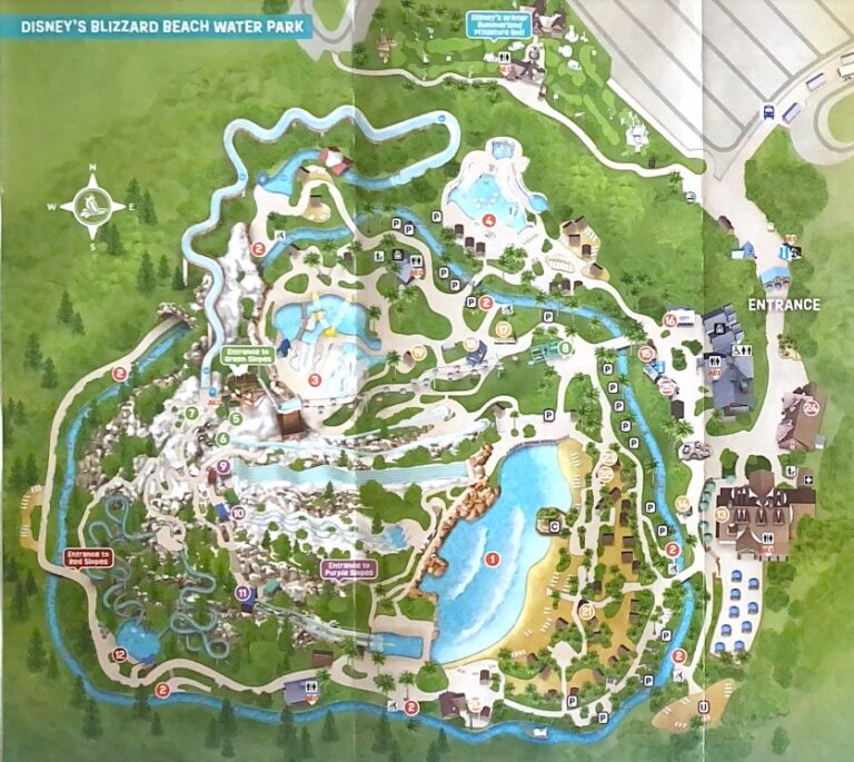 Disney’s Blizzard Beach Water Park Map (Free PDF Download)
