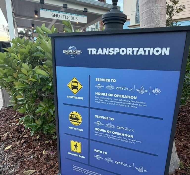 Sapphire Falls Transportation (How to get to the Parks & Citywalk)