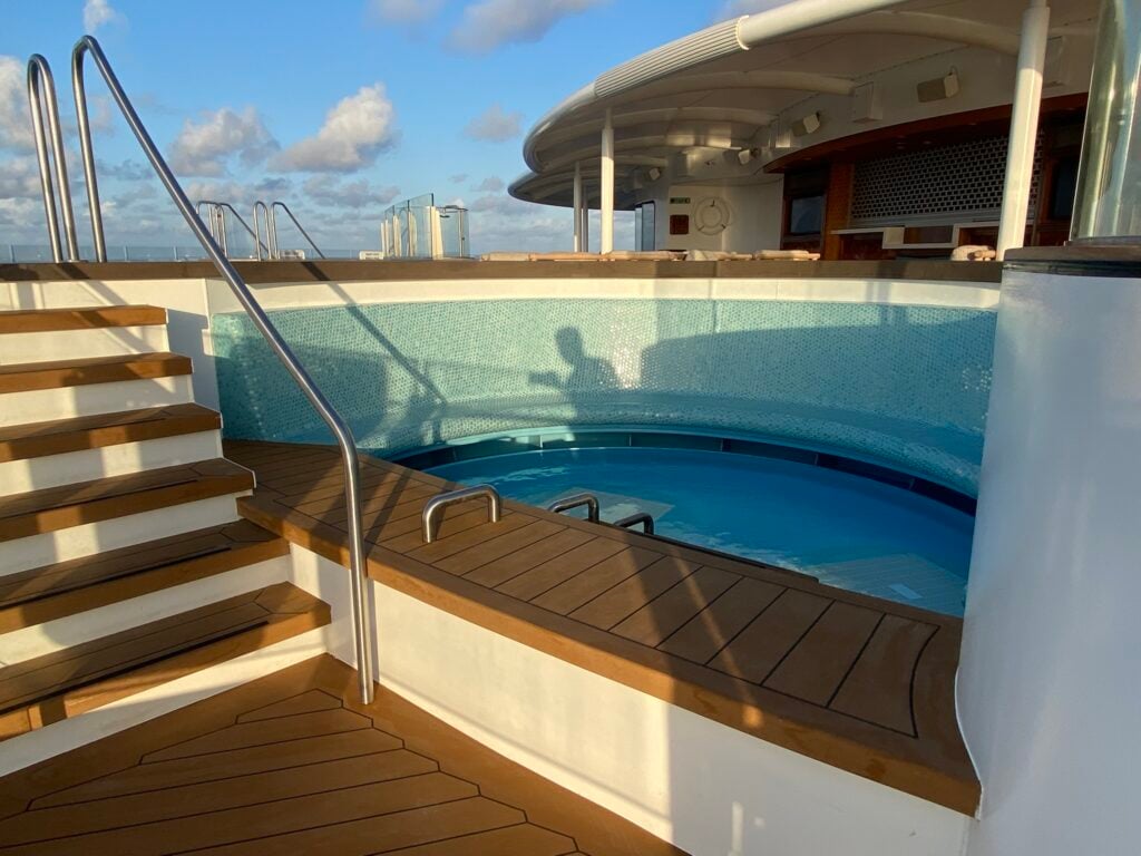 The bench pool in the adults only section.